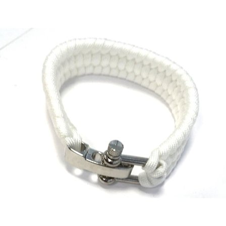 Armband av Paracord - Vit