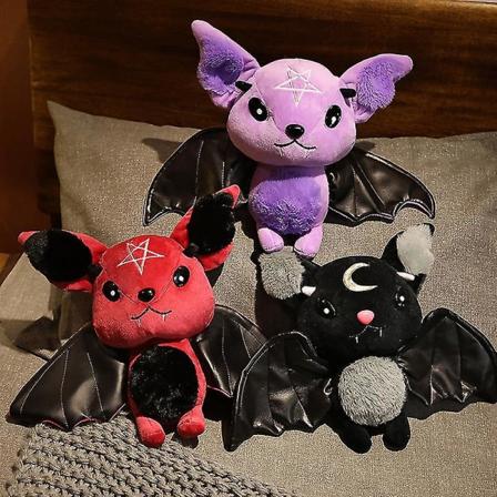 Kreative udstoppede dyr Dukker Kawaii Dark Series Vampyr Bat Plys Legetøj black