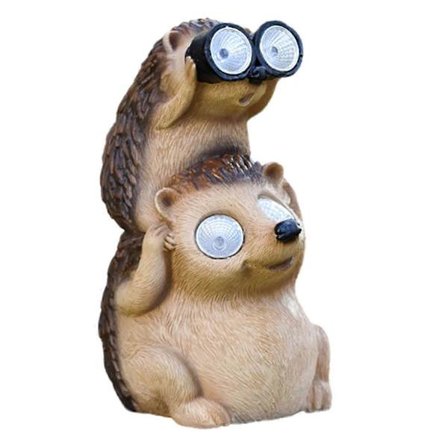 Solcelledrevet dyreharpiks ornamenter udendørs gårdhave haveindretning figurer statue dekoration B[D]