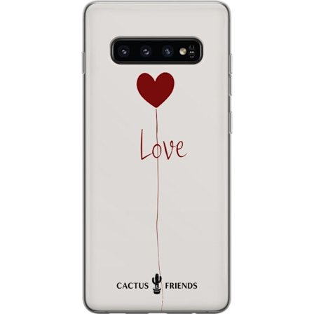 Yhteensopiva Puhelinkuori Samsung Samsung Galaxy S10 Cactus and Friends - Love Balloon Minimal