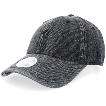 New Era - MLB Svart unconstructed Keps - New York Yankees Womens Denim 9TWENTY Black Dad Cap @ Hatstore