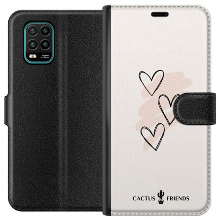 Kompatibelt Lommeboketui til Xiaomi Xiaomi Mi 10 Lite 5G Cactus and Friends - Soft Romance Sketch