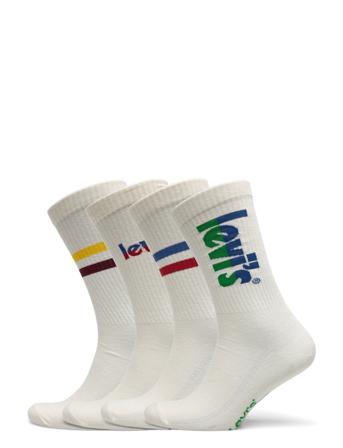 Levis Giftbox Reg Cut Sport 4P Underwear Socks Regular Socks Hvit Levi ́s