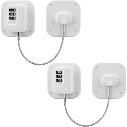 Kombination Køleskabslås Børnesikker Køleskabslås Voksen Sikkerhed Køleskabslås 2 stk. Skabslås Til Skuffer