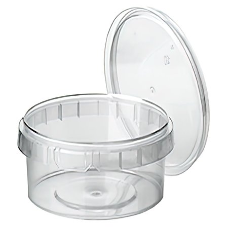 Plastburkar med Lock Mellan 40-pack