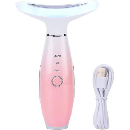 Nacklyftsmassager, Maskin för Åtstramning av Nackhud, Tre Lägen Förbättrar Hudabsorption Anti-rynkor Tar Bort Fina Linjer Nackhudlyftsapparat