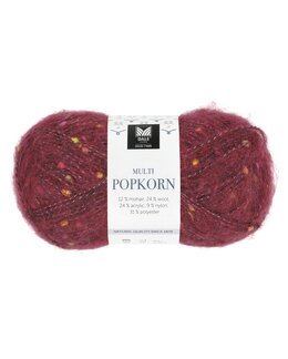Garn Multi Popkorn 50g Bordeaux - Dale Garn