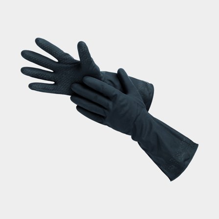 Latex industrihandske, tål cellulosaförtunning storlek 9/L