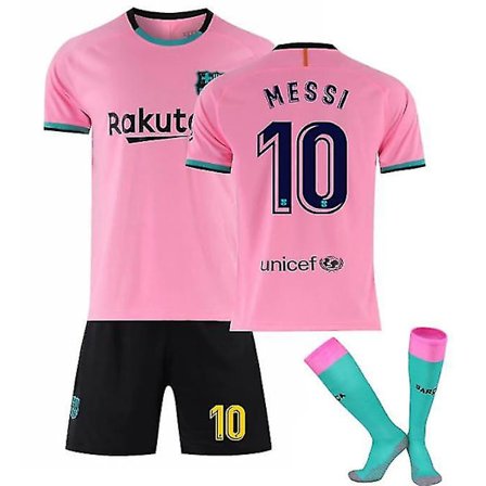 Barcelona tröja 20-21 nr 10 Messi Game Uniform Set