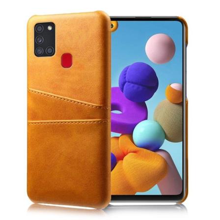 Samsung Galaxy A21s skal med korthållare - Orange Orange