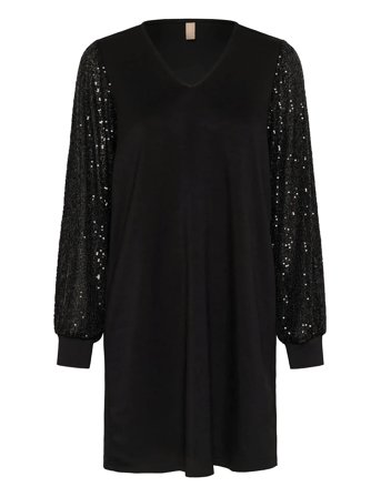 Cuchabrina Sequins Dress Black Culture