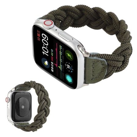 Apple Watch Series 6 / 5 44mm woven braid watch band - Army Green