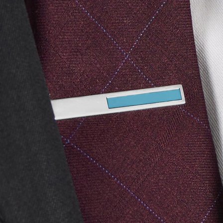 Barton Geo Remix Tie Bar for Men - Tie clips for skinny ties