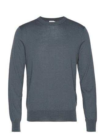 M. Merino Sweater Stickad Tröja M. Rund Krage Grå Filippa K