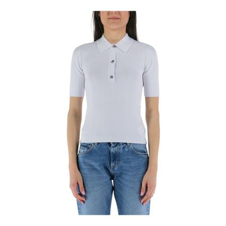 Michael Kors, Polo Shirts Wit, Dames, Maat:S,Viscose