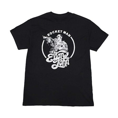 Elton John Tee Elton John Rocket Man Circle T-Shirt