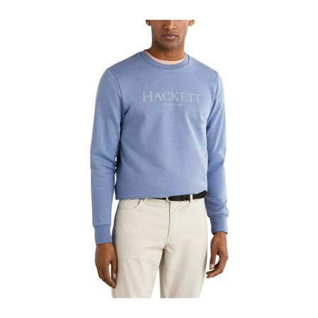 Hackett, Sweatshirt Crew Niebieski, Mężczyzna, Rozmiar: M