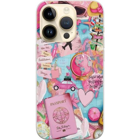 Kompatibelt Mobilskal till Apple Apple iPhone 15 Pro Travel Map