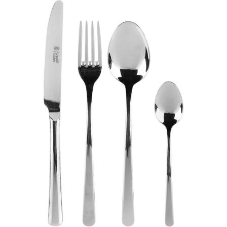 Deluxe Vienna Ruostumattomasta Teräksestä Valmistettu 48-Osainen Kattaussetti, 12 Henkilölle, Pöytäastiat Haarukoilla, Veitsilla, Isoilla Lusikoilla 