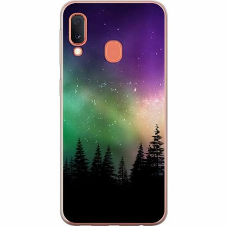 Samsung Galaxy A20e Genomskinligt Skal Northern Lights
