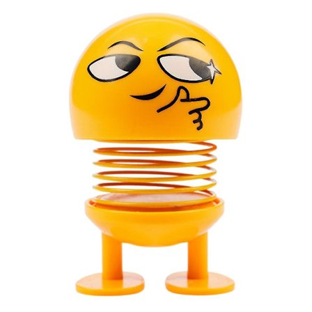 Personlig Bil Fjeder Rystende Hoved Dukke - Fjedre Dansende Figur Legetøj til Bil Instrumentbræt Ornament