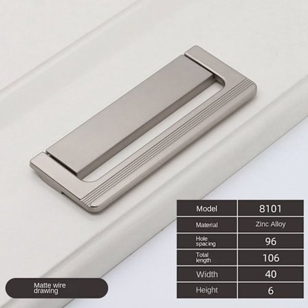 Platta möbelhandtag Skåpdörrknoppar FÄRG 8 FÄRG 8