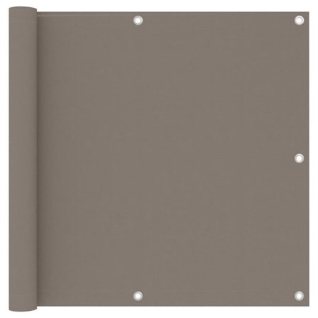vidaXL Balkongskjerm taupe 90x400 cm oxfordstoff