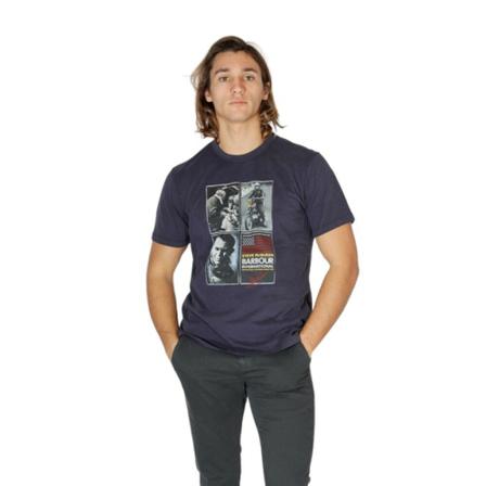 Barbour, T-Shirts Blauw, Heren, Maat:ONE Size