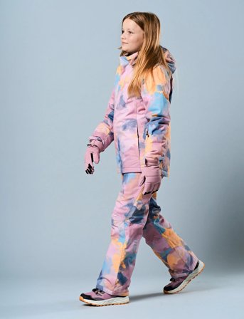 Color Kids Ski Jacket - Aop - Pink - 104
