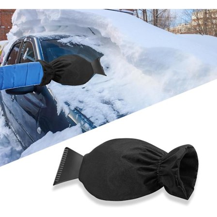 Isskrapa för bilruta, snöborttagning med frostskyddande handske, avfrostare för bilruta, isskrapa för bil