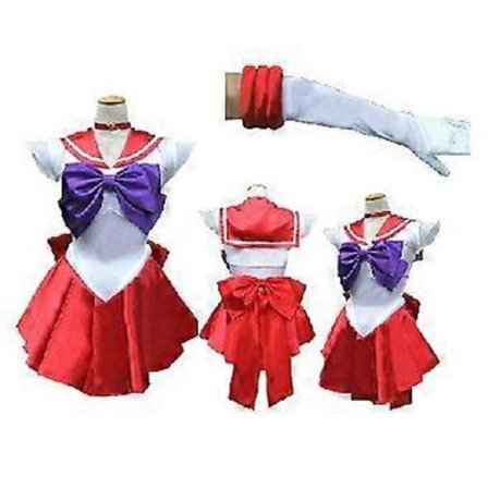 Sailor Venus Dame Sailor Moon Cosplay Kostume Uniform Kjole Smuk Sailor Drag