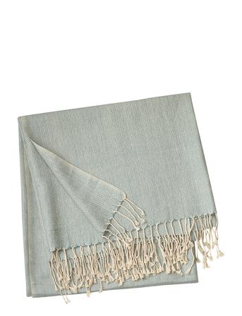 Vertigo Throw Home Textiles Cushions & Blankets Blankets & Throws Grøn LINUM