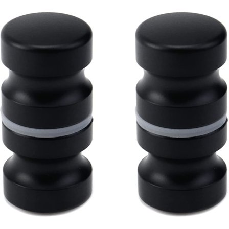 2 st svarta badrumshandtag, duschglasdörrknoppar, rygg mot rygg duschdörrknoppar [db]