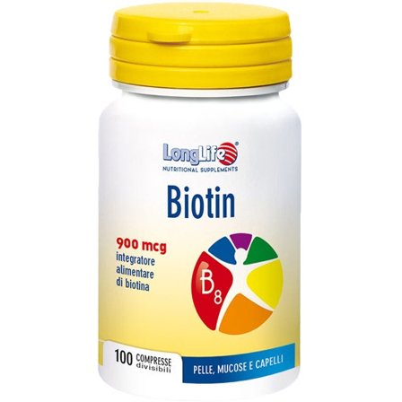 Longlife Biotin 900mcg 100 Compresse