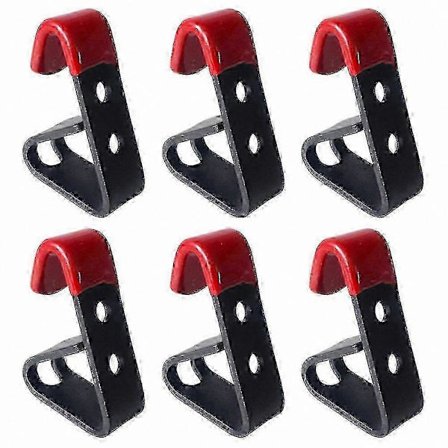 6-pakning metall dekkstativ veggmontering displaystativ for butikkoppbevaringskroker