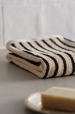 Jotex - Frottéhåndkle 50x70 Cm Naturhvit/olive - DIXIE - Kjøp Håndklær hos Jotex