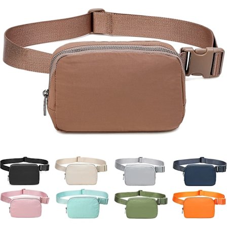 Fanny Belt Bag Midjeväska Crossbody Väskor Bum Bag för Löpning Vandring