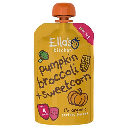 Ella's Kitchen Mos m. græskar og broccoli 120 g, Helse & Madvarer, Drikkevarer, Smoothies