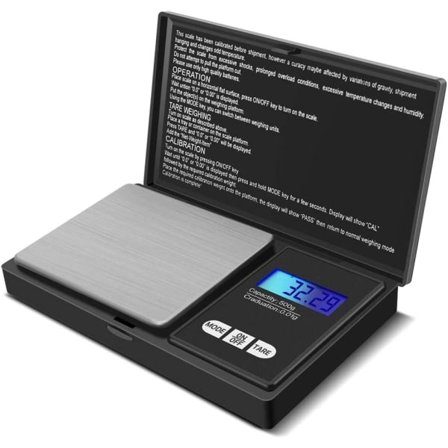 Smart våg med 7 enheter.med LCD-skärm,500g x 0,01g