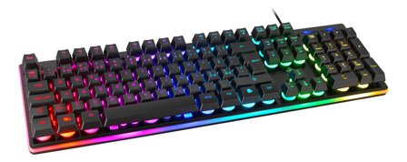 Deltaco Gaming DK220 Membrane RGB Keyboard, 25-anti-ghosting keys, black