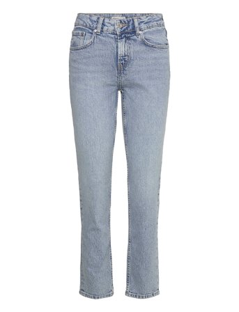 Slim Straight Jeans Bottoms Jeans Straight-regular Blue Gina Tricot
