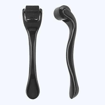 Derma Roller 0.75mm, 540 Titanium Microneedle Roller för Ansikte Ansiktsrynkor Håravfall Bristningar Hårväxt Mikro Professionell Microneedling
