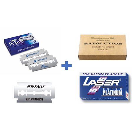 Rakblad Dubbelrakblad 35st Dorco + Razolution + Laser + Kaili