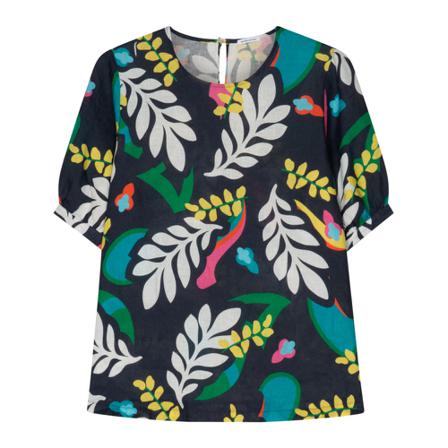 Seidensticker Shirt Blouse Regular fit , Blauw , Dames , Maat: XS