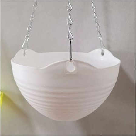 Hængende Planter Hængende Blomsterpotte med Kæde Plastik Vægmonteret Plante Plante Kurv Planter til Hjem Have Indendørs Udendørs Balkon Hængende Flow