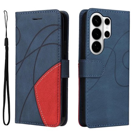 Samsung Galaxy S26 Ultra Plånboksfodral Konstläder Ställ - Blå