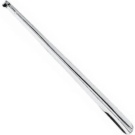 Metallisk skohorn 41 cm långt handtag Rostfritt stål