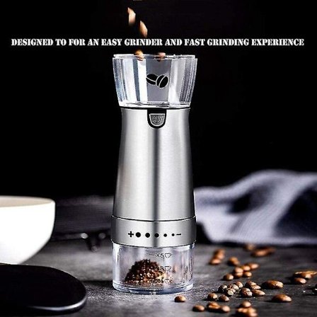 Elektrisk Håndholdt Kaffe Kværn Bærbar Genopladelig Burr