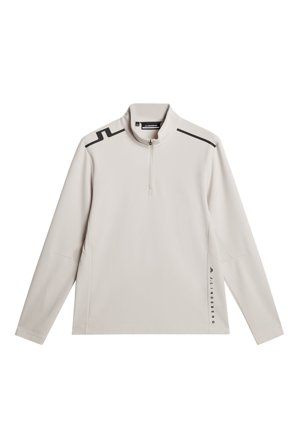 J.Lindeberg - Golf - Leon Quarter Zip Mid Layer - Grå - Man - M