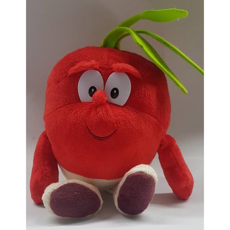 Söt tecknad frukt grönsak plysch leksak docka snow pear Red and white radish